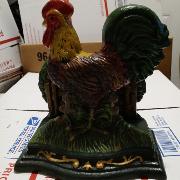 🐥VINTAGE CAST IRON NAPKIN HOLDER. A FANTASTIC GIFT. 🎁 - Picture 1 of 9